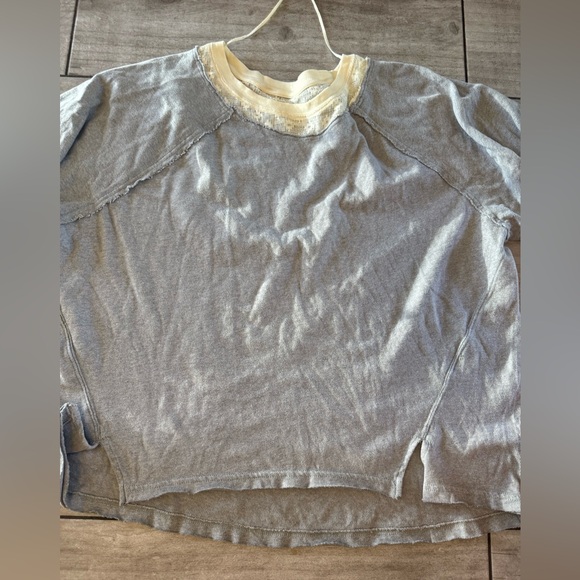 We The Free Womens Peasant Top Boho Lace Long Sleeve Oversized Blouse Large - Picture 6 of 6